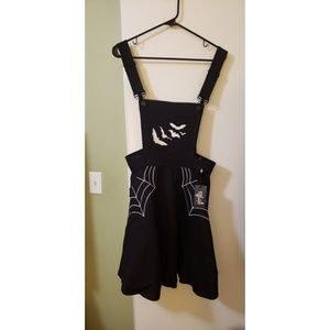Hellbunny Spiderweb and Bat Pinafore